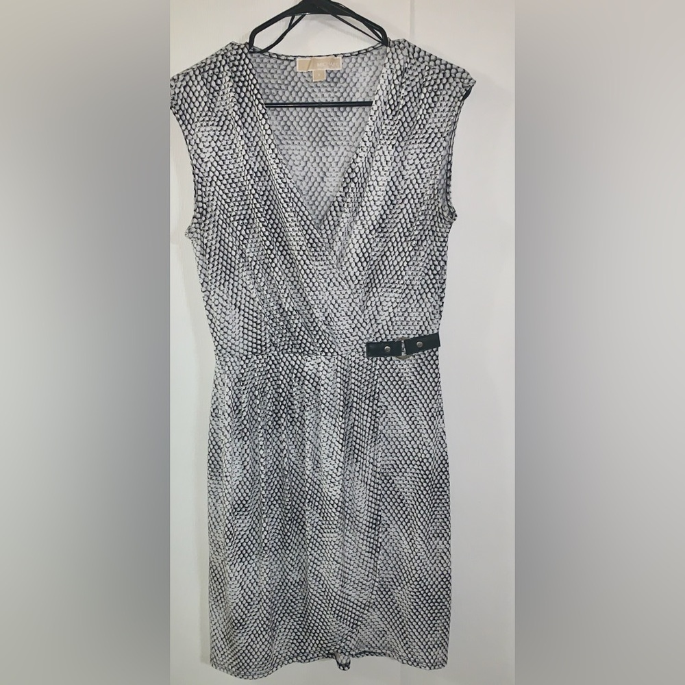 Michael Kors black and white mini dress